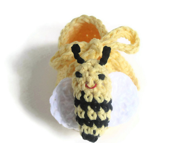 Bumblebee Baby Booties