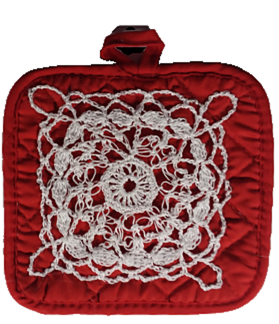 Potholder 06 Valentine Bouquet