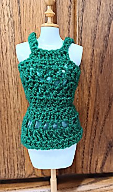 Fashion Doll Green Top