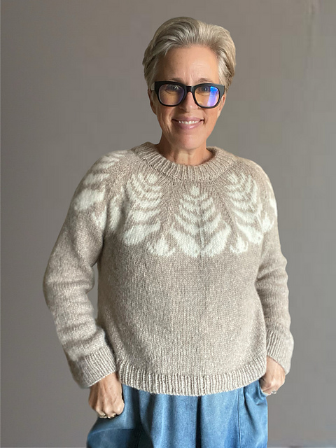 Painted Fern Sweater