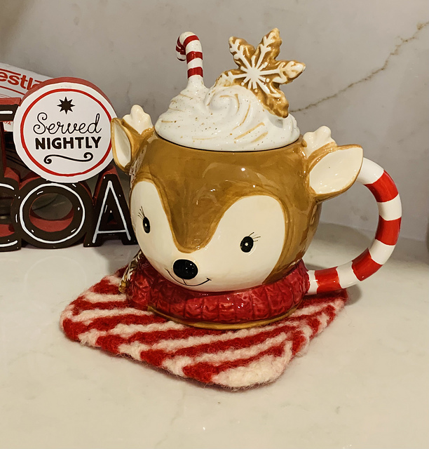 Candy Stripe Mug Mat