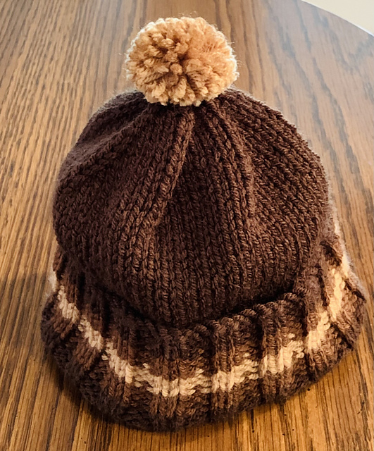 Baby Hat with Double Rib Cuff