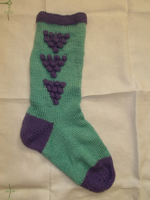 Christmas Stocking - Grapes