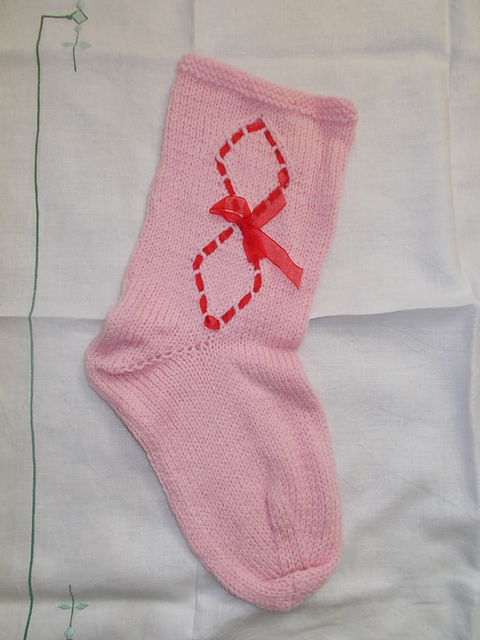 Christmas Stocking - Lacy Diamonds
