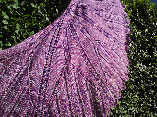 Violet for Spring - Clematis Shawl