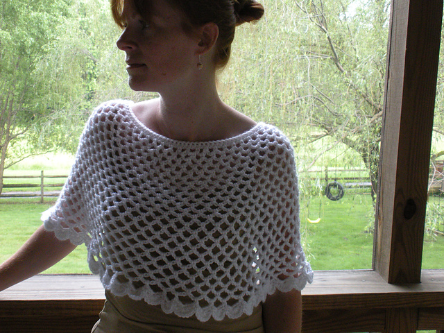 Lavish Crocheted Capelet