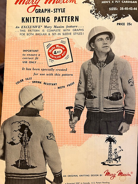 Oil Derrick Cardigan #445