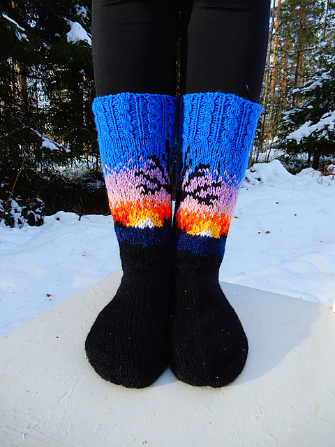 Sunset Socks