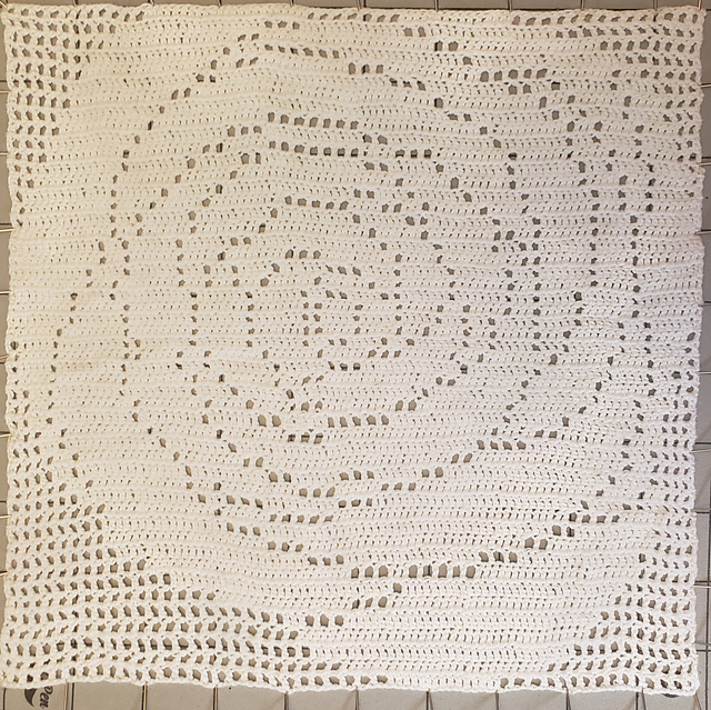 Filet Crochet Rose