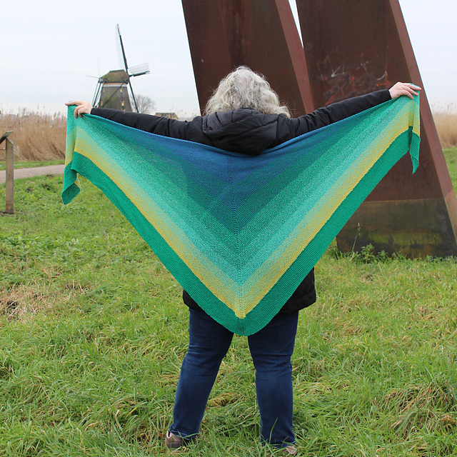 Walking the Lowlands shawl
