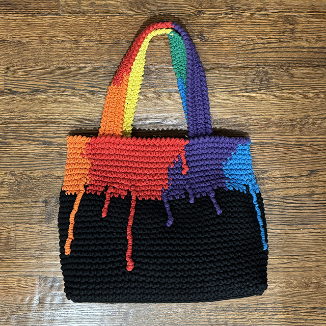 Paint Drip Tote