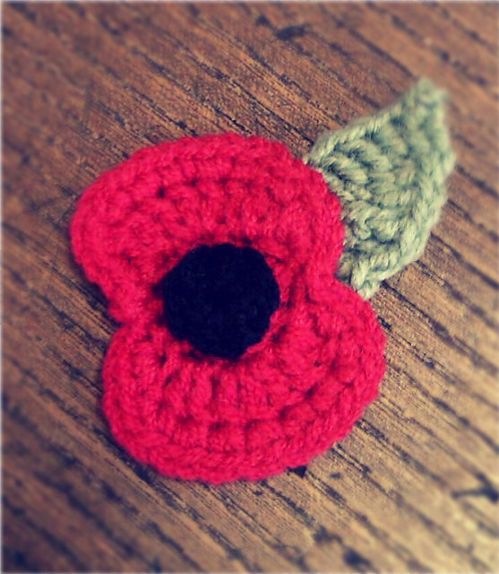 Crochet Remembrance Poppy