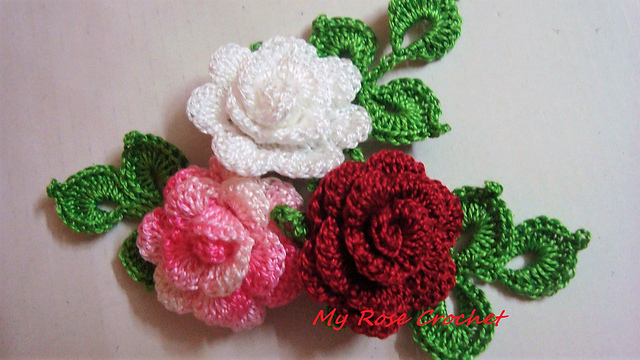 Mini Rose with Leaves
