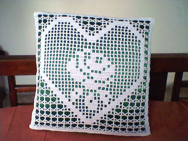 Rose Filet Cushion Cover