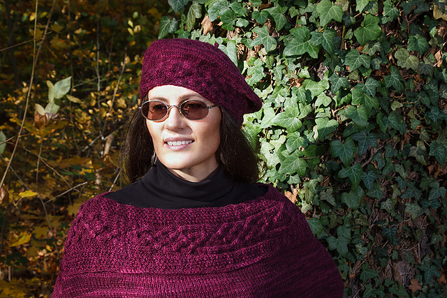 Rousonia - Celtic Cabled Poncho
