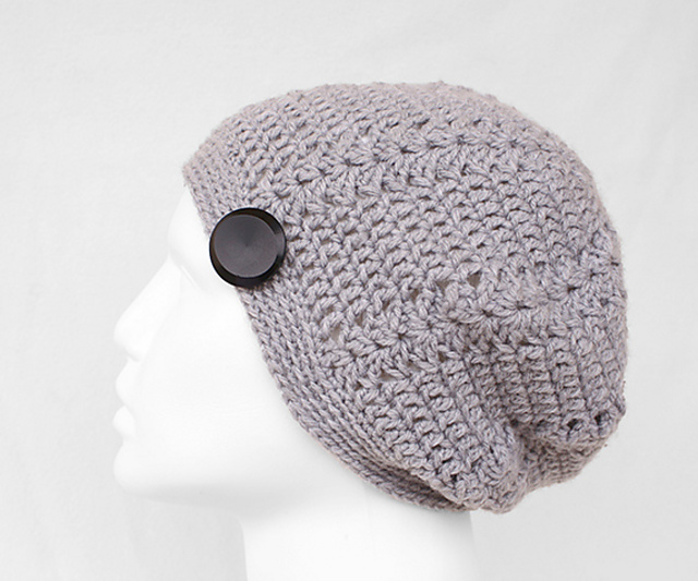Funky Lace Button Beret