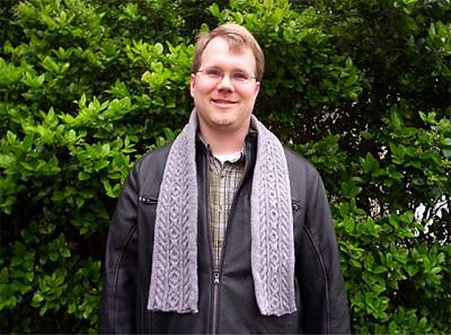 Three Cabled Scarf