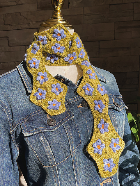 Forget me Not scarf