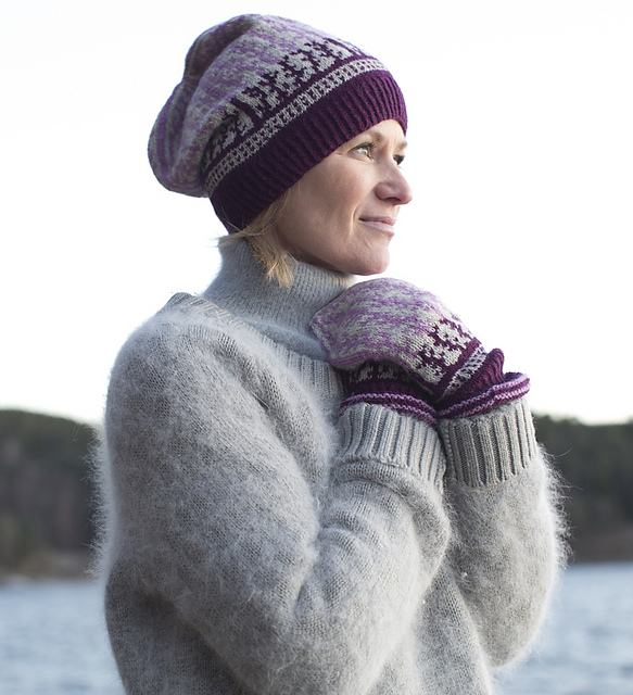 Erica lue og votter
