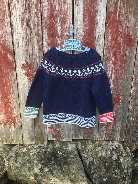 Styrbord og babord barnegenser