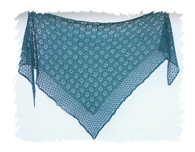 Flying Wheels Shawl