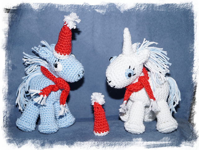 Einhorn / Unicorn Santa + Claus