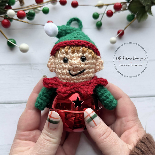 Elf Jingle Bell Ornament