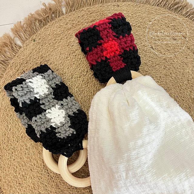 Buffalo Plaid Towel Hangers