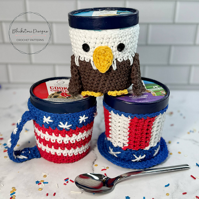 Americana Ice Cream Cozies