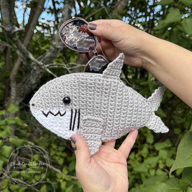 Shark Sunglass Pouch