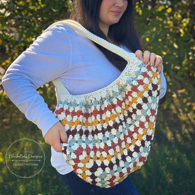 Granny Square Hobo Bag
