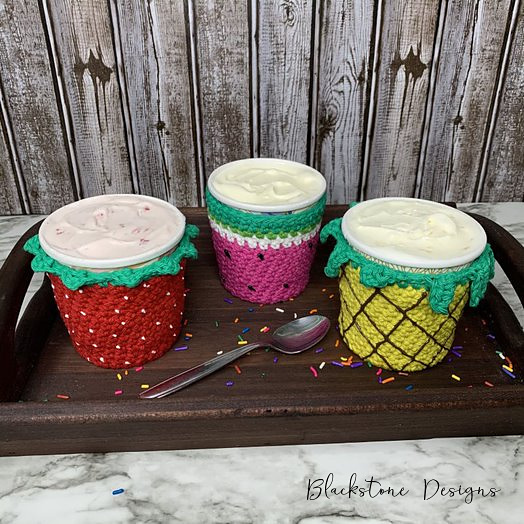 Fruity Ice Cream Cozy Crochet Pattern
