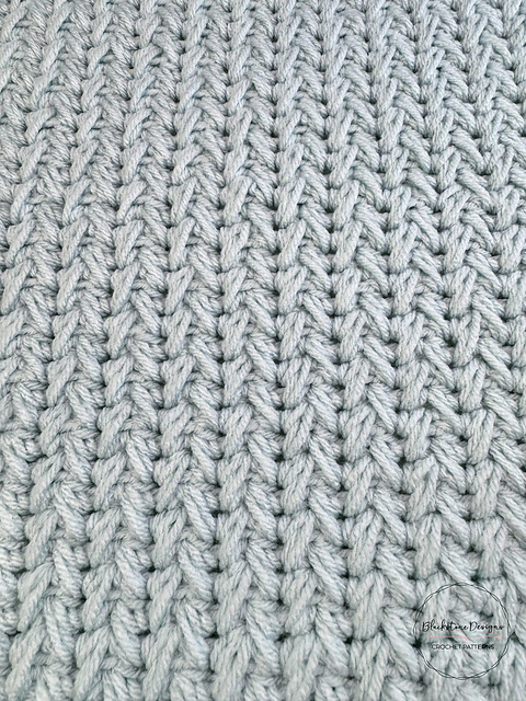 Feather Stitch Afghan Square