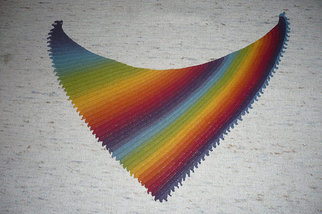 Rainbow Bend Shawl