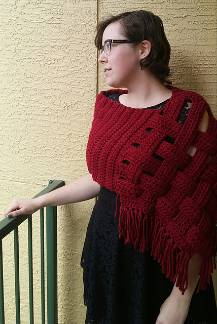 lattice duck shawl