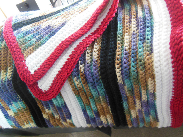 Ribbed Living Room Throw Blanket