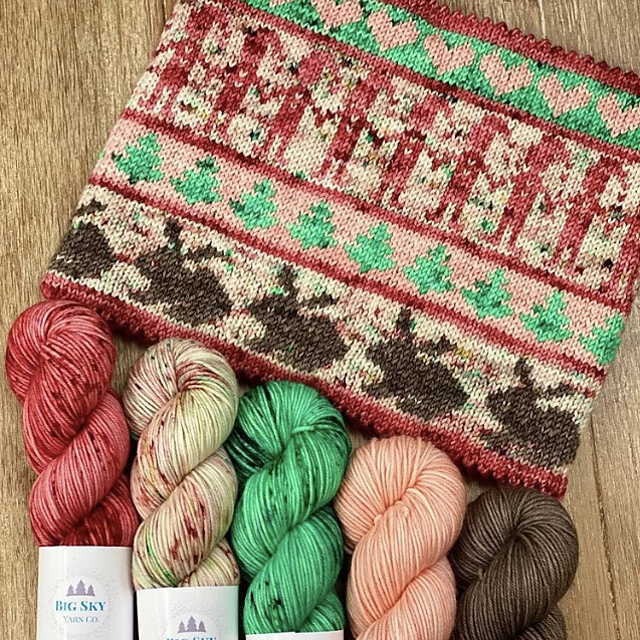 Blissful Holidaze Cowl and Hat