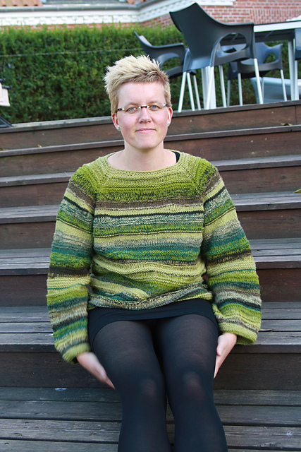 Sweater med løbemasker