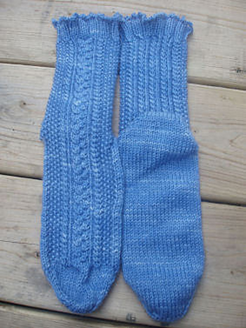 Twirling Toe Up Socks