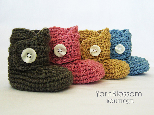 Baby Button Boots
