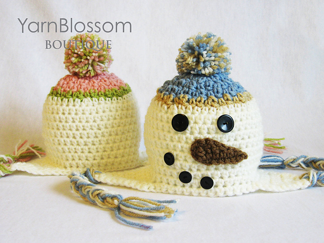 Snowman Earflap Hat