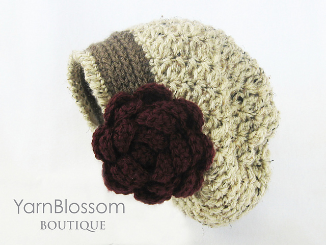 Rose Slouchy Hat