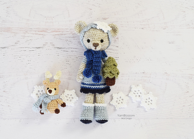 Samantha Snowflake Bear Doll