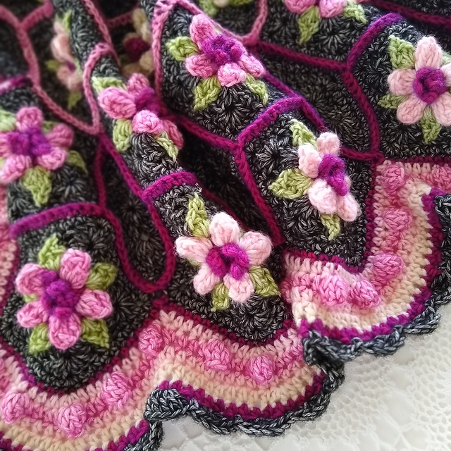 Cherry Blossom Afghan