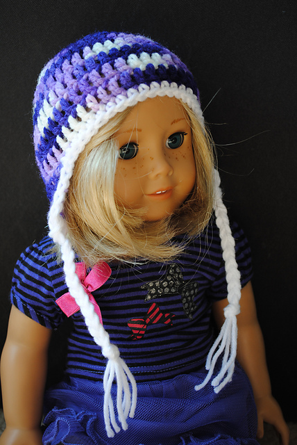Earflap Hat for 18 inch Doll