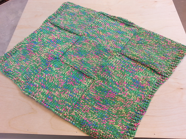 9 Square Knitted Preemie Blanket