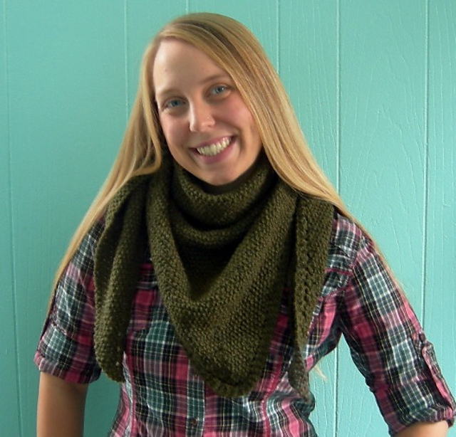 Textured Triangle Scarf