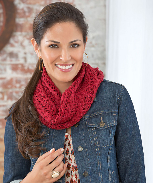 Ravelry: Lacy Cowl pattern by Red Heart Design Team