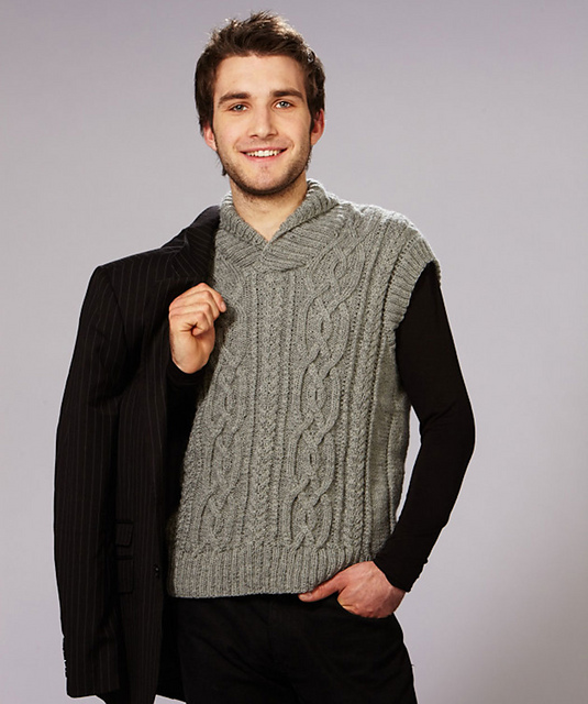 Man's Cable Vest