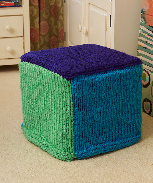 Colorful Ottoman Cover